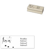 Funny proboscis aap cartoon afbeelding rubberstempel (Gestempeld)