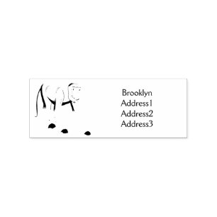Funny proboscis aap cartoon afbeelding rubberstempel