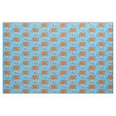 Funny proboscis aap cartoon afbeelding stof (Fat Quarter)