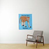Funny proboscis aap cartoon afbeelding wandkleed (In situ)