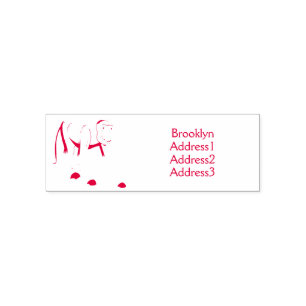 Funny proboscis aap cartoon afbeelding  zelfinktende stempel