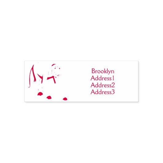 Funny proboscis aap cartoon afbeelding zelfinktende stempel (Design)
