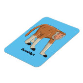 Funny proboscis monkey cartoon illustration magneet (Linkerzijde)