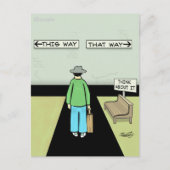 Funny Procrastination Cartoon Briefkaart (Voorkant)