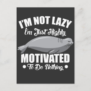 Funny Procrastination Gag Lazy doet niets ontspann Briefkaart