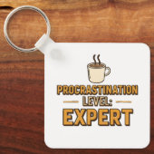 Funny "Procrastination Level Expert" Sleutelhanger (Voorkant)
