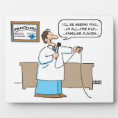 Funny Proctologist Karaoke Cartoon Art Proctology Fotoplaat (Voorkant)