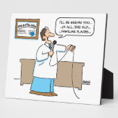 Funny Proctologist Karaoke Cartoon Art Proctology Fotoplaat (Zijkant)