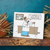 Funny Proctologist Karaoke Cartoon Art Proctology Fotoplaat (Zijkant)