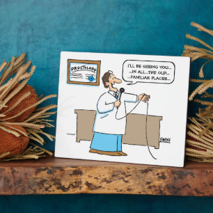 Funny Proctologist Karaoke Cartoon Art Proctology Fotoplaat