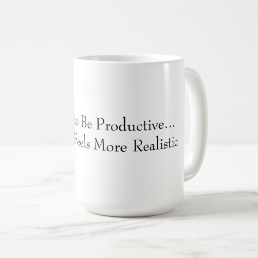 Funny Productive Mug Koffiemok (Voorkant rechts)