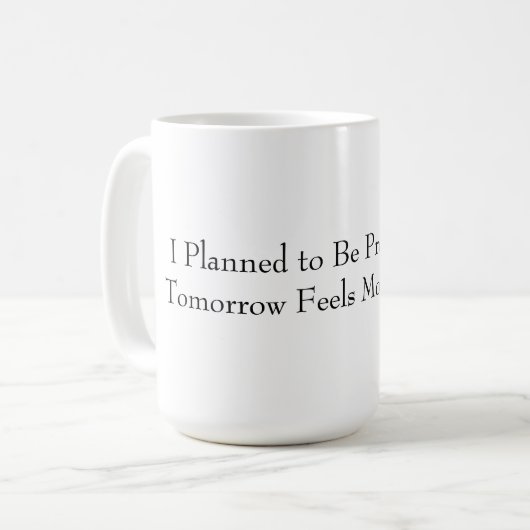 Funny Productive Mug Koffiemok (Voorkant links)