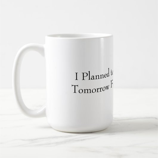 Funny Productive Mug Koffiemok (Links)