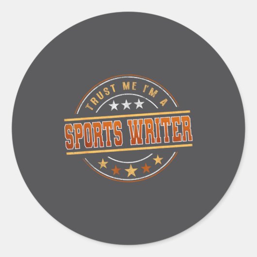 Funny Profession Quote Im A Srts Writer  Ronde Sticker (Voorkant)