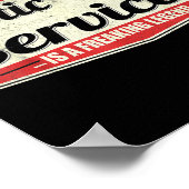 Funny Profession Quote Vintage Septic Tank Service Poster (Hoek)