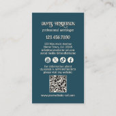 Funny Professional Astrologer Visitekaartje (Achterkant)