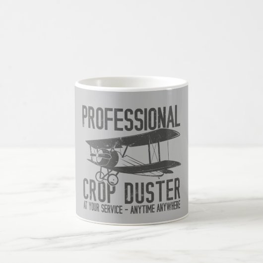 Funny Professional Crop Duster Fart Joke Gift Koffiemok (Center)