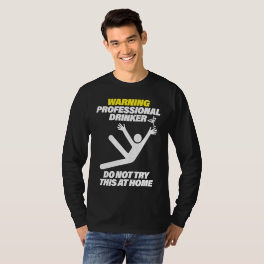 Funny Professional Drinker Dive Bar Pub Crawl T T-shirt (Voorkant volledig)