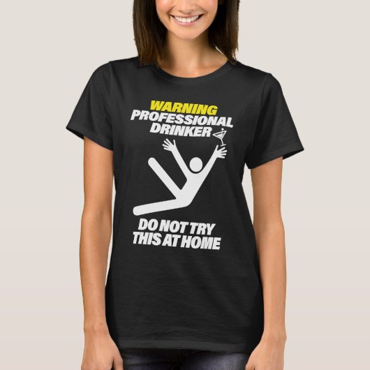 Funny Professional Drinker Dive Bar Pub Crawl T T-shirt (Voorkant)