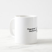 Funny Professional Overthinker Mug Design Koffiemok (Voorkant links)