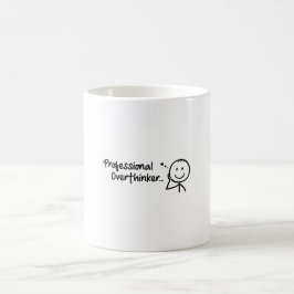 Funny Professional Overthinker Mug Design Koffiemok