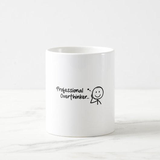 Funny Professional Overthinker Mug Design Koffiemok (Center)