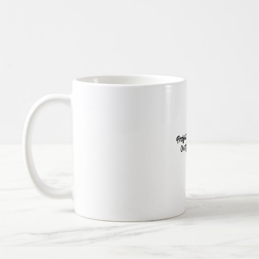 Funny Professional Overthinker Mug Design Koffiemok (Links)