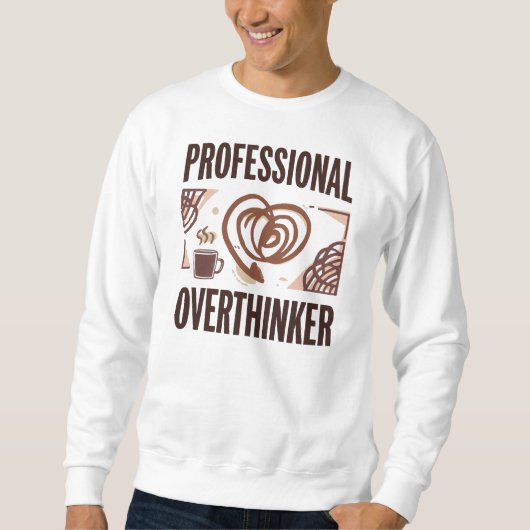 Funny "Professional Overthinker" Quote Trui (Voorkant)