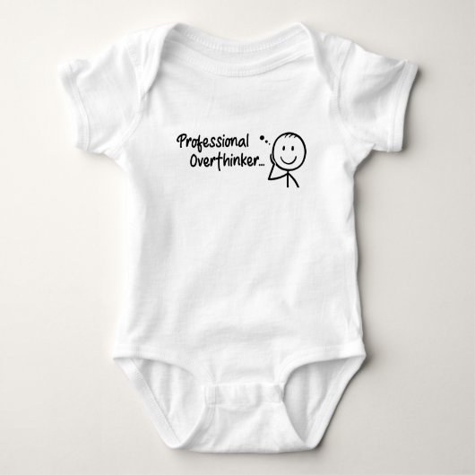 funny Professional Overthinker Romper (Voorkant)