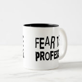 Funny Professor Tweekleurige Koffiemok (Voorkant rechts)