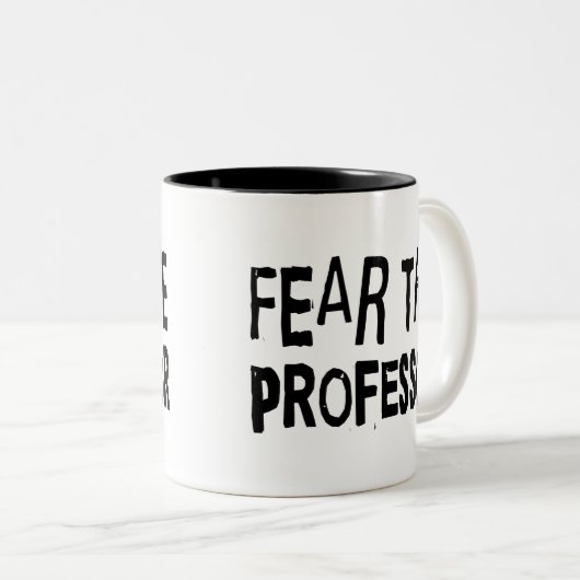 Funny Professor Tweekleurige Koffiemok (Voorkant rechts)