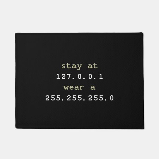 Funny programa coder - Black Doormat Deurmat (Voorkant)
