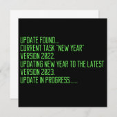 funny programing 2023 new year saying kaart (Voorkant / Achterkant)