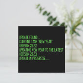 funny programing 2023 new year saying kaart (Staand voorkant)