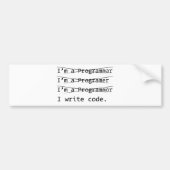 Funny Programmer Bumpersticker (Voorkant)