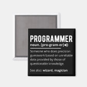 Funny Programmer Code Developer Betekenis Definiti Magneet (Voorkant / Achterkant)