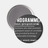 Funny Programmer Code Developer Betekenis Definiti Magneet (Voorkant / Achterkant)