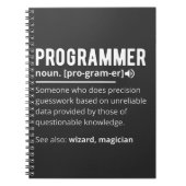 Funny Programmer Code Developer Betekenis Definiti Notitieboek (Voorkant)