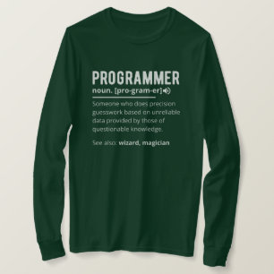 Funny Programmer Code Developer Betekenis Definiti T-shirt