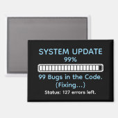 Funny Programmer Coding Magneet (Voorkant / Achterkant)