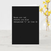 Funny Programmer Coding Poem Coding Gift Kaart (Gele Bloem)