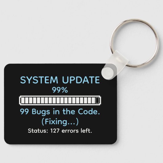 Funny Programmer Coding Sleutelhanger (Voorkant)