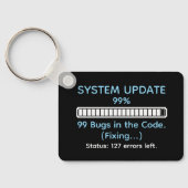 Funny Programmer Coding Sleutelhanger (Achterkant)