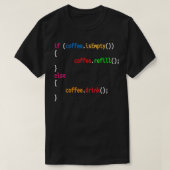 Funny Programmer Coffee Gift for Coders Coffee Lov T-shirt (Design voorkant)
