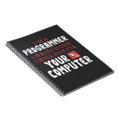 Funny Programmer Computer Repair Coder Humor Notitieboek (Rechterzijde)