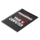 Funny Programmer Computer Repair Coder Humor Notitieboek (Linkerzijde)