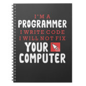 Funny Programmer Computer Repair Coder Humor Notitieboek (Voorkant)