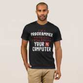 Funny Programmer Computer Repair Coder Humor T-shirt (Voorkant volledig)