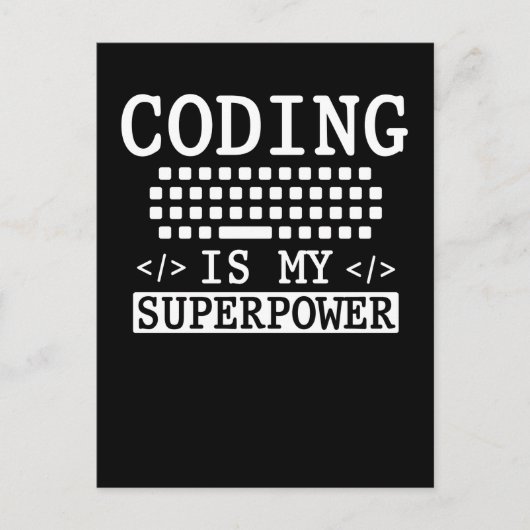 Funny Programmer Computer Science Coder Briefkaart (Voorkant)