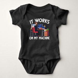 Funny Programmer Computer Science Coder Machine Romper